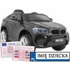 Joko Elektrické autíčko BMW X6M penové kolesá kožené sedadlo USB čierna