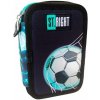 Peračník trojitý St. Majewski s vybavením futbalová lopta čierna/zelená Peračník trojitý St. Majewski s vybavením futbalová lopta čierna/zelená
