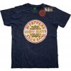 The Beatles tričko Sgt Pepper Drum Modrá XXL The Beatles tričko Sgt Pepper Drum Modrá XXL
