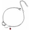 Swarovski e. náramok Heart by Heart, spojené srdcia Swarovski e. náramok Heart by Heart, spojené srdcia