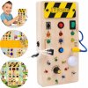 DREVENÁ MANIPULAČNÁ TABUĽA MONTESSORI SPÍNAČ SVETLA LED PRE DETI 3+ DREVENÁ MANIPULAČNÁ TABUĽA MONTESSORI SPÍNAČ SVETLA LED PRE DETI 3+
