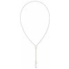 Calvin Klein Moderný oceľový náhrdelník s posuvným zapínaním sculptured drops 35000086