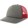 Atlantis Headwear Kšiltovka Rapper-S, 5 panelová, Trucker COT330262am299-dark grey/b UNI Šedá tmavá/bordó Atlantis Headwear Kšiltovka Rapper-S, 5 panelová, Trucker COT330262am299-dark grey/b UNI Šedá tmavá/bordó