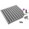Mega Acoustic PA-PMP-5 50x50x5 Room SET Light Grey Absorpčný penový panel