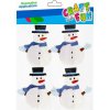 CRAFT FUN dekorácia papieroví snehuliaci 4ks CRAFT FUN dekorácia papieroví snehuliaci 4ks