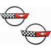 Emblém znak Chevrolet Corvette C4 1984-1996, dva kusy, komplet Emblém znak Chevrolet Corvette C4 1984-1996, dva kusy, komplet
