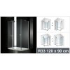 Aquatek GLASS R GLASSR33CH120X9062 (Sprchový kút obdĺžnikový s jednými otváracími dverami) Aquatek GLASS R GLASSR33CH120X9062 (Sprchový kút obdĺžnikový s jednými otváracími dverami)