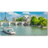 Foto obraz akryl do obývačky Seina paríž 100x50 cm Foto obraz akryl do obývačky Seina paríž 100x50 cm