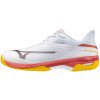 Pánska tenisová obuv Mizuno Wave Exceed Court AC M White/Calypso Coral/Citrus EUR 41 Pánska tenisová obuv Mizuno Wave Exceed Court AC M White/Calypso Coral/Citrus EUR 41