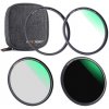 Magnetic UV, Circular Polarizer & ND1000 Filter Kit with Case (49mm) K&F Concept Magnetic UV, Circular Polarizer & ND1000 Filter Kit with Case (49mm) K&F Concept