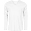 PROMODORO 1460 XO / Pánske tričko s dlhým rukávom a výstrihom do V - white XL PROMODORO 1460 XO / Pánske tričko s dlhým rukávom a výstrihom do V - white XL