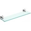Jika Mio Style Sklenená polica vrátane držiakov 400 mm, matné sklo/chróm H3852F10040001 Jika Mio Style Sklenená polica vrátane držiakov 400 mm, matné sklo/chróm H3852F10040001