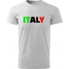 Italy Nápis - Tričko extra veľké (5-8XL) - 5XL ( Svetlosivý melír ) Italy Nápis - Tričko extra veľké (5-8XL) - 5XL ( Svetlosivý melír )