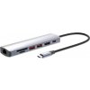MANHATTAN Dokovací stanice USB-C 7v1, 1xHDMI, 1xUSB-C, 2xUSB, 1xRJ45, čtečka SD karet, šedá (153966) MANHATTAN Dokovací stanice USB-C 7v1, 1xHDMI, 1xUSB-C, 2xUSB, 1xRJ45, čtečka SD karet, šedá (153966)