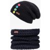 Doke Set Merino háčkovaná čiapka a háčkovaný nákrčník bc Doke Set Merino háčkovaná čiapka a háčkovaný nákrčník bc