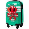 Detský kabínový kufor Wings robot zelený - XS Detský kabínový kufor Wings robot zelený - XS