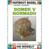 Papierový model - Dom v Normandii 1 Papierový model - Dom v Normandii 1