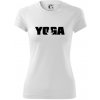 Yoga nápis - Dámske Fantasy športové (dresovina) - XS ( Biela ) Yoga nápis - Dámske Fantasy športové (dresovina) - XS ( Biela )
