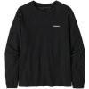 Dámske tričko Patagonia LONG-SLEEVED P-6 LOGO RESPONSIBILI-TEE - čierna XS Dámske tričko Patagonia LONG-SLEEVED P-6 LOGO RESPONSIBILI-TEE - čierna XS