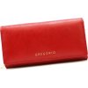 Gregorio kožená peňaženka s mincovníkom na zips IT-106 červená