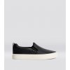 SLIP-ON Black Premium Leather Sneaker SLIP-ON Black Premium Leather Sneaker
