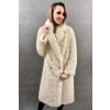 Max Original Leather kabát z umelej kožušiny 20068-3 beige Beige