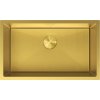 Mexen Trixo, 1-komorový nerezový drez 750 x 440 mm, brúsená zlatá, vzor voština, 6415751000-55HC Mexen Trixo, 1-komorový nerezový drez 750 x 440 mm, brúsená zlatá, vzor voština, 6415751000-55HC