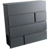 M.A.T. Group schránka Bricks 370 × 370 × 105 mm antracit