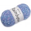 Pletacia priadza mohérová Rainbow 100 g modrá nebeská 1ks Pletacia priadza mohérová Rainbow 100 g modrá nebeská 1ks