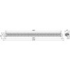 Svetelná LED rampa, 240 W, 17500 lm, 1140 x 87 x 121 mm Svetelná LED rampa, 240 W, 17500 lm, 1140 x 87 x 121 mm