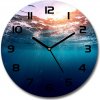 Sklenené nástenné hodiny okrúhle Podvodný svet fi 30 cm Sklenené nástenné hodiny okrúhle Podvodný svet fi 30 cm