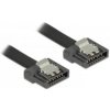 Delock SATA FLEXI 6 Gbs 30 cm černý kovová spona