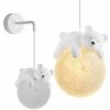 Toolight Rea, NÁSTENNÁ LAMPA NÁSTENNÉ SVIETIDLO WHITE BEAR G161-1W, OSW-07800 Toolight Rea, NÁSTENNÁ LAMPA NÁSTENNÉ SVIETIDLO WHITE BEAR G161-1W, OSW-07800