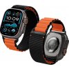 Spigen Fabric Band (hook) Apple Watch 49 mm/46 mm/45 mm/44 mm Black Orange AMP10145 Spigen Fabric Band (hook) Apple Watch 49 mm/46 mm/45 mm/44 mm Black Orange AMP10145