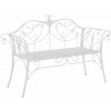 Záhradná lavička, biela, ETELIA Záhradná lavička, biela, ETELIA