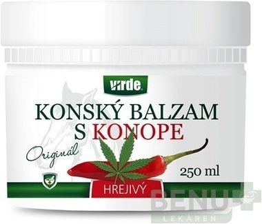 Virde konský balzam s konopím hrejivý 250 ml