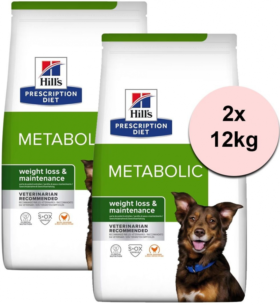Hill\'s Prescription Diet Canine Metabolic Weight Management 2 x 12 kg