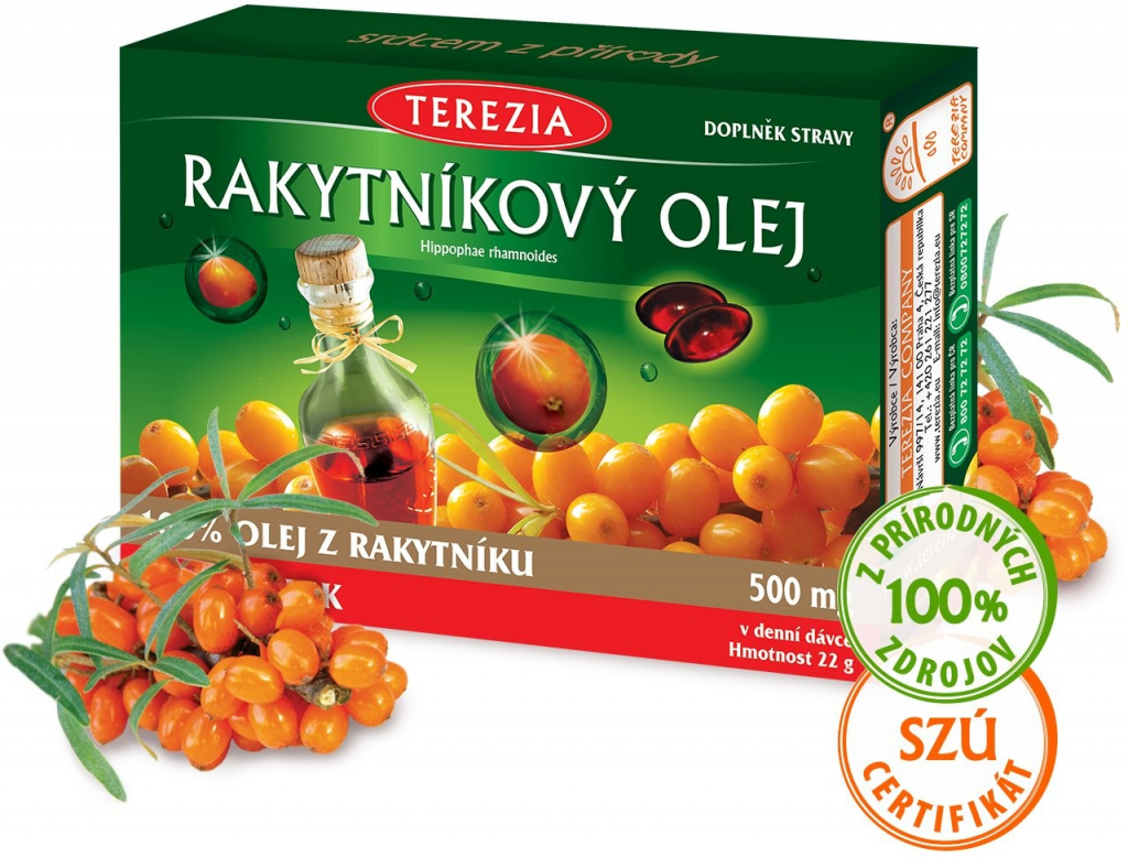 Terezia Company Rakytníkový olej excelent 500 mg 60 kapsúl