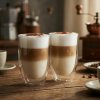 VIALLI DESIGN Amo 350 ml 2 ks - termické sklá pre latte s dvojitými sklenenými stenami VIALLI DESIGN Amo 350 ml 2 ks - termické sklá pre latte s dvojitými sklenenými stenami