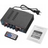 AUDIO ZOSILŇOVAČ BLUETOOTH FM RÁDIO MP3 PREHRÁVAČ STEREO AMPLITÚNER VÝKONNÝ AUDIO ZOSILŇOVAČ BLUETOOTH FM RÁDIO MP3 PREHRÁVAČ STEREO AMPLITÚNER VÝKONNÝ