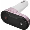 TFY 4673-pink CAR C8 FM transmitter Bluetooth, digitálny displej, 87,5 – 108,0 MHz, MP3 WMA, PK, USB, ružová