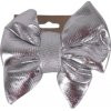 SPRINGOS Vianočná mašľa 13x11,5cm strieborná sada 4ks vianočné dekorácie SPRINGOS Vianočná mašľa 13x11,5cm strieborná sada 4ks vianočné dekorácie