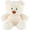 Teddies Medveď sediaci plyš 35cm biely 0+ Teddies Medveď sediaci plyš 35cm biely 0+