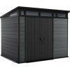 Zahradní domek Keter Cortina 9x7 grafitový, s podlahou Zahradní domek Keter Cortina 9x7 grafitový, s podlahou