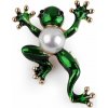 Brošňa žaba, chameleón - zelená žaba Brošňa žaba, chameleón - zelená žaba
