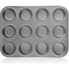Banquet Forma na 12 muffinov s nepriľnavým povrchom Granite 35x26,5x3cm 3 ks
