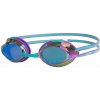 Zoggs Plavecké okuliare - Racer Titanium fialová/tyrkysová/modré titánové zornky Zoggs Plavecké okuliare - Racer Titanium fialová/tyrkysová/modré titánové zornky