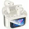 Hoco Bezdrátová Bluetooth sluchátka s dotykovou obrazovkou TWS ANC + ENC EQ21 bílá Hoco Bezdrátová Bluetooth sluchátka s dotykovou obrazovkou TWS ANC + ENC EQ21 bílá