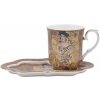 HOME ELEMENTS Porcelánový hrnček 360 ml, s podšálkou, Klimt Adele HOME ELEMENTS Porcelánový hrnček 360 ml, s podšálkou, Klimt Adele