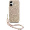 Guess - IML Flowers Allover Electroplated with Pearl Strap MagSafe (GUHMP17SHCPOFPP) - iPhone 17 - Black Guess - IML Flowers Allover Electroplated with Pearl Strap MagSafe (GUHMP17SHCPOFPP) - iPhone 17 - Black
